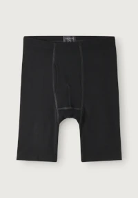 Lang boksershorts med gylf i merinoull til herre