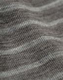 Men's merino wool long johns with fly Grey striped