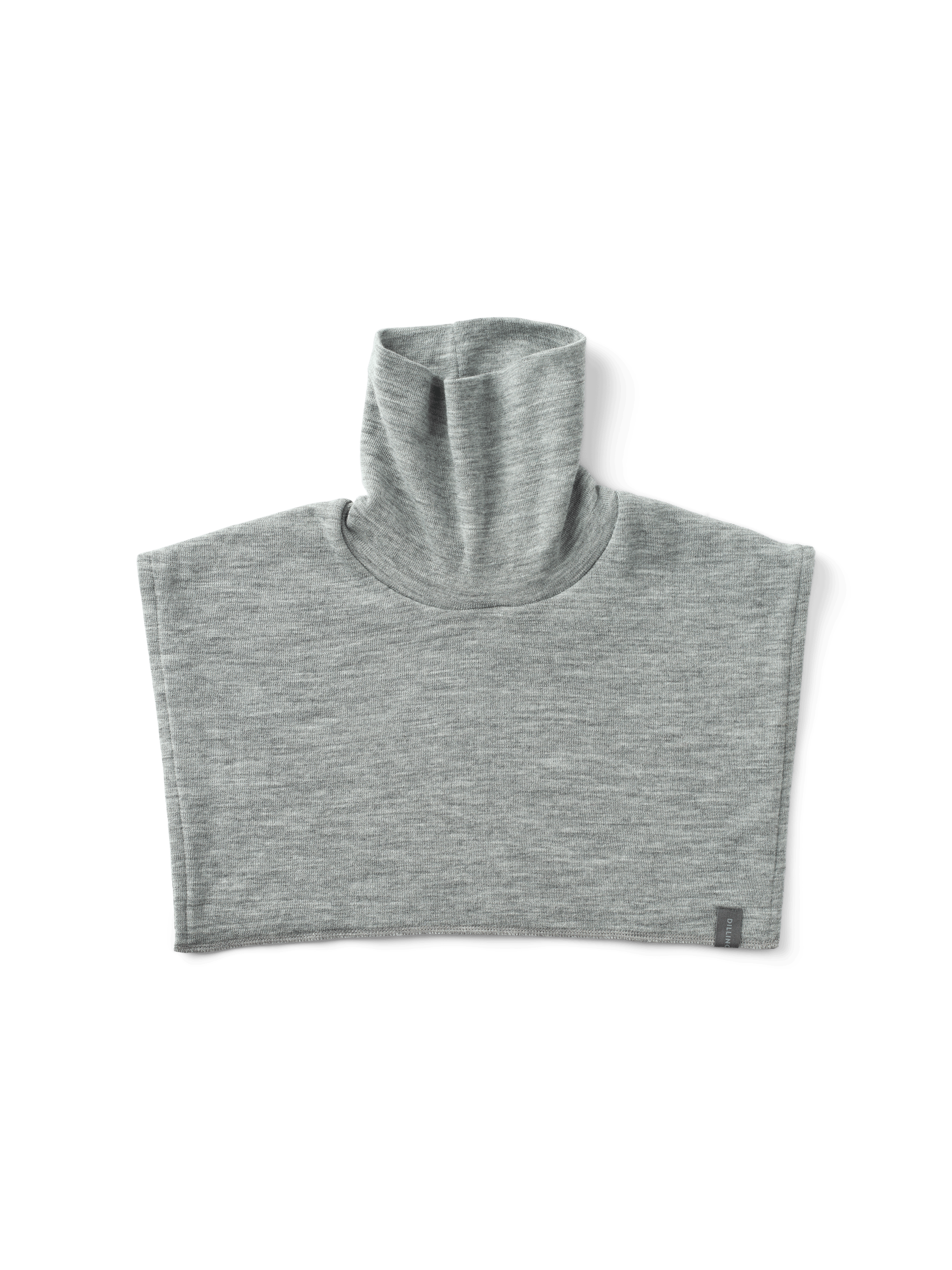 Men's merino wool neck warmer in Grey melange Dilling