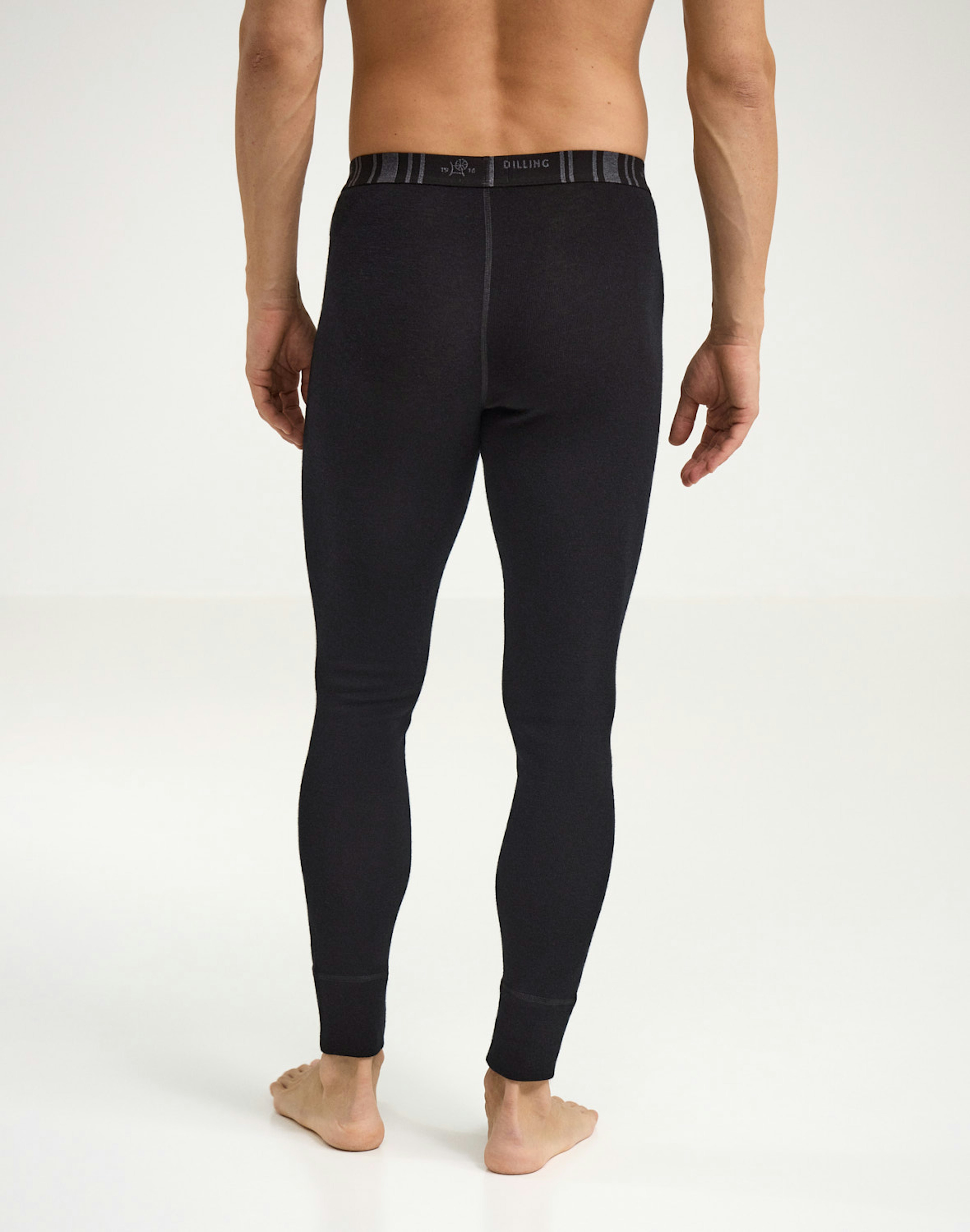 Men's merino wool long johns without fly Dilling