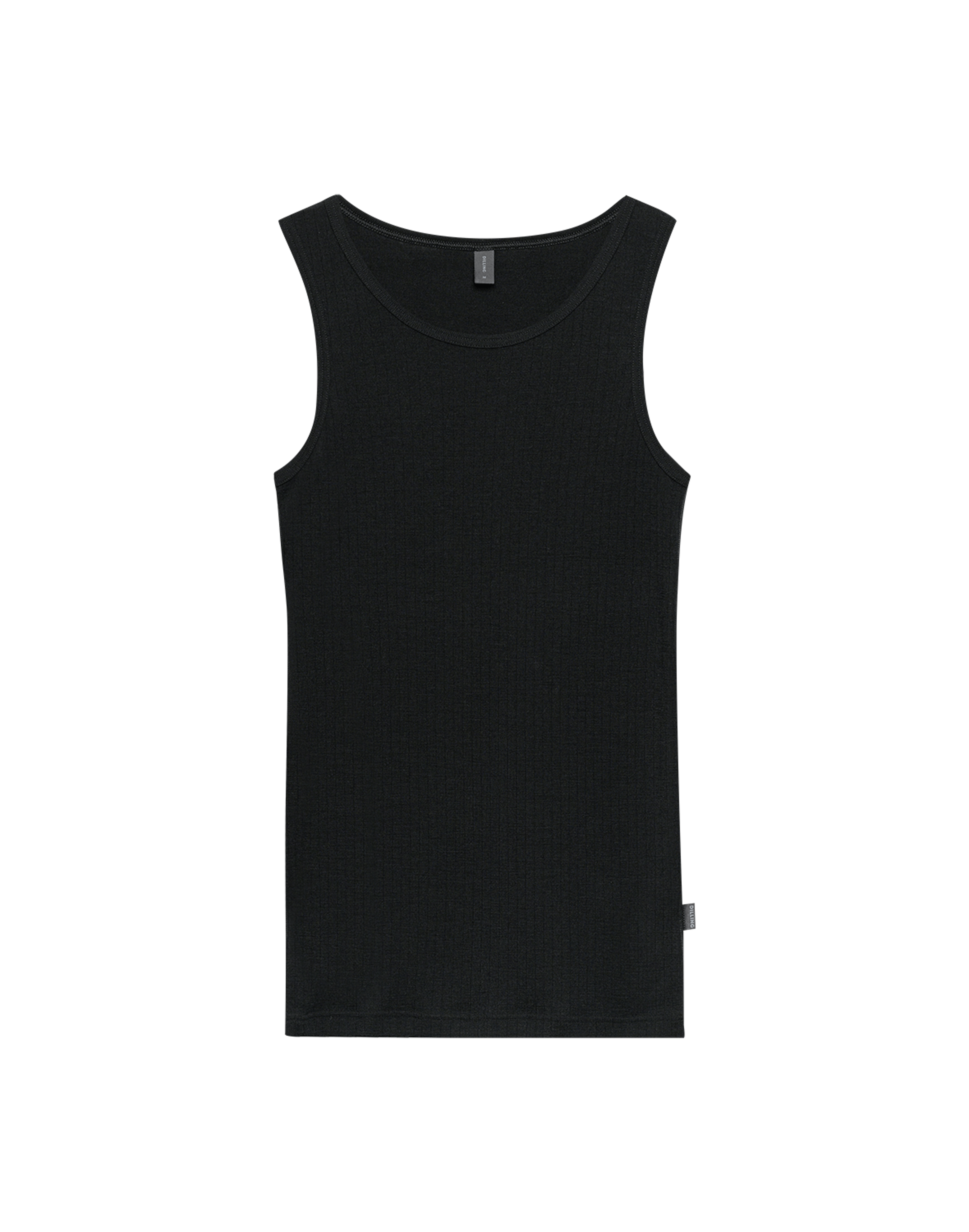 Men's merino wool tank top in Black - $51.99 - Dilling