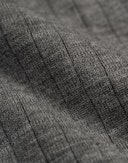 Men's merino wool long sleeve top Dark grey melange