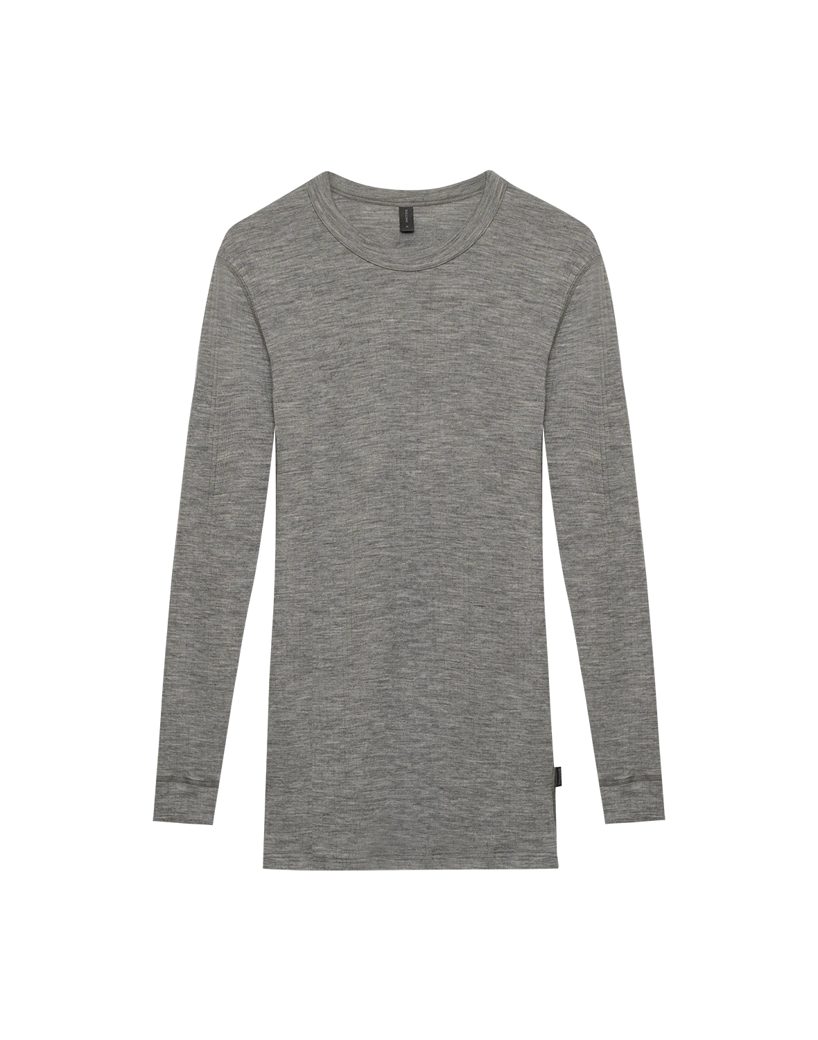 T-shirt manches longues en laine mérinos et soie GRIS FONCE pour femme T-shirt manches longues en laine mérinos et soie GRIS FONCE pour femme