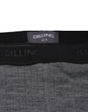 Merino Boxershorts in Rippstrick Dunkelgrau meliert