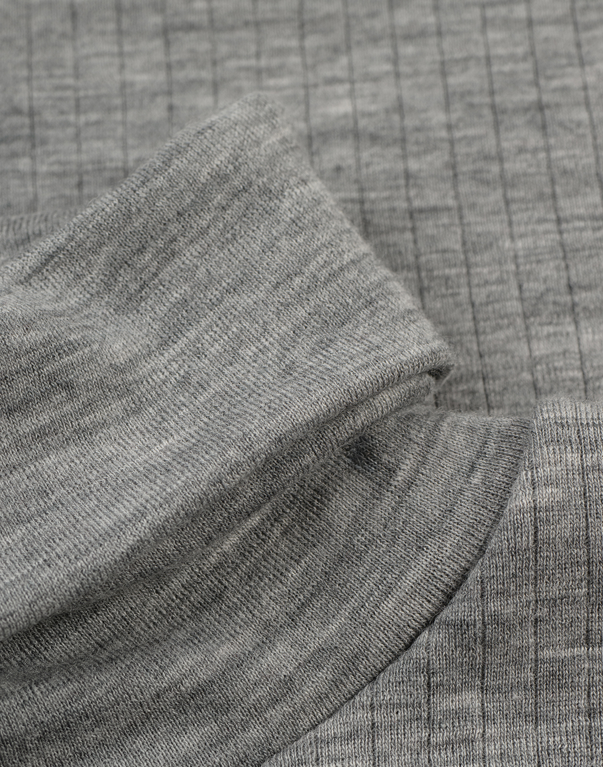 Men's merino wool neck warmer - Grey melange