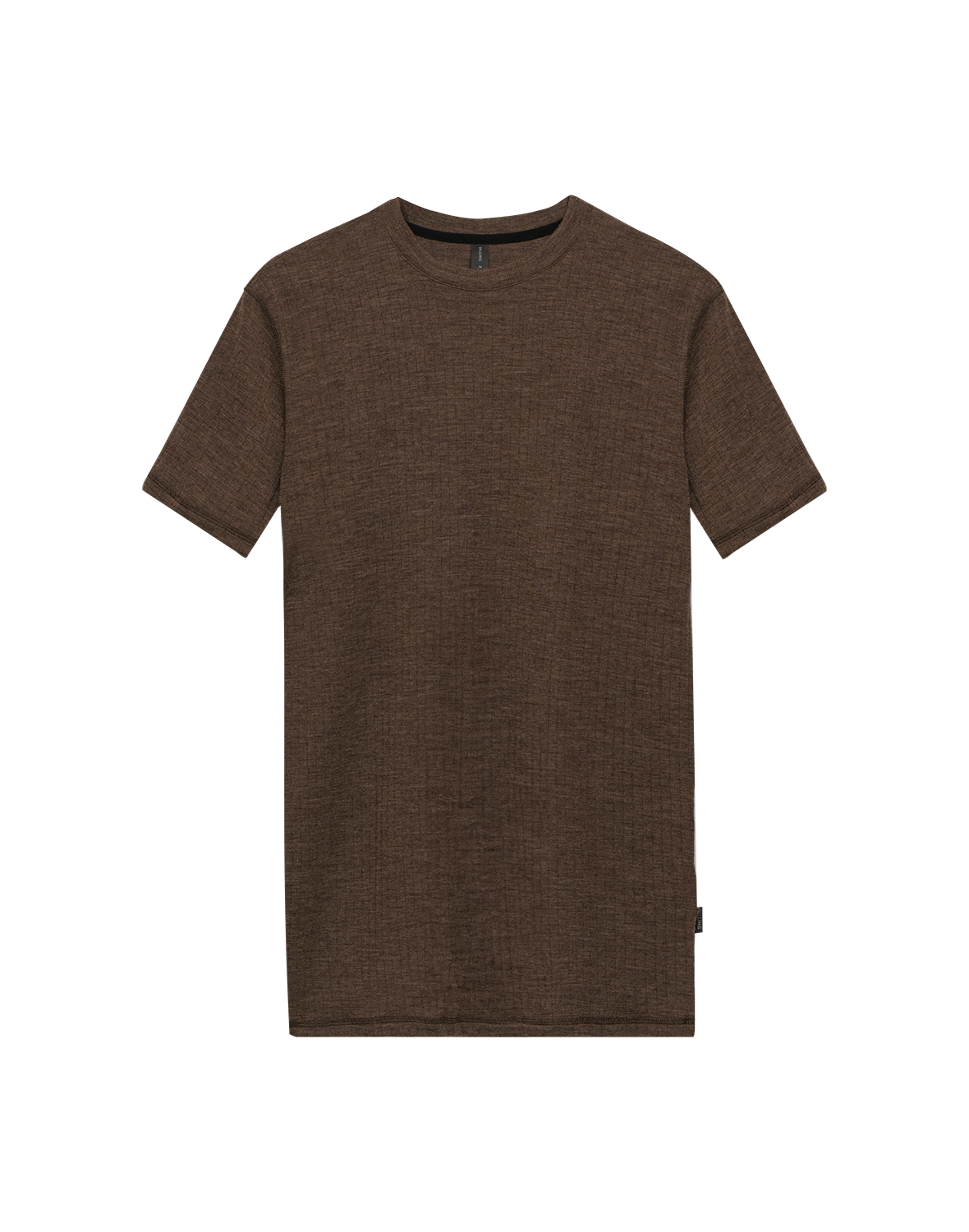 Men's merino wool T-shirt in Chestnut brown - $83.99 - Dilling
