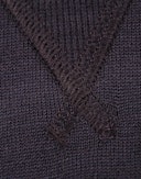 Women's merino wool terry sweatshirt Aubergine