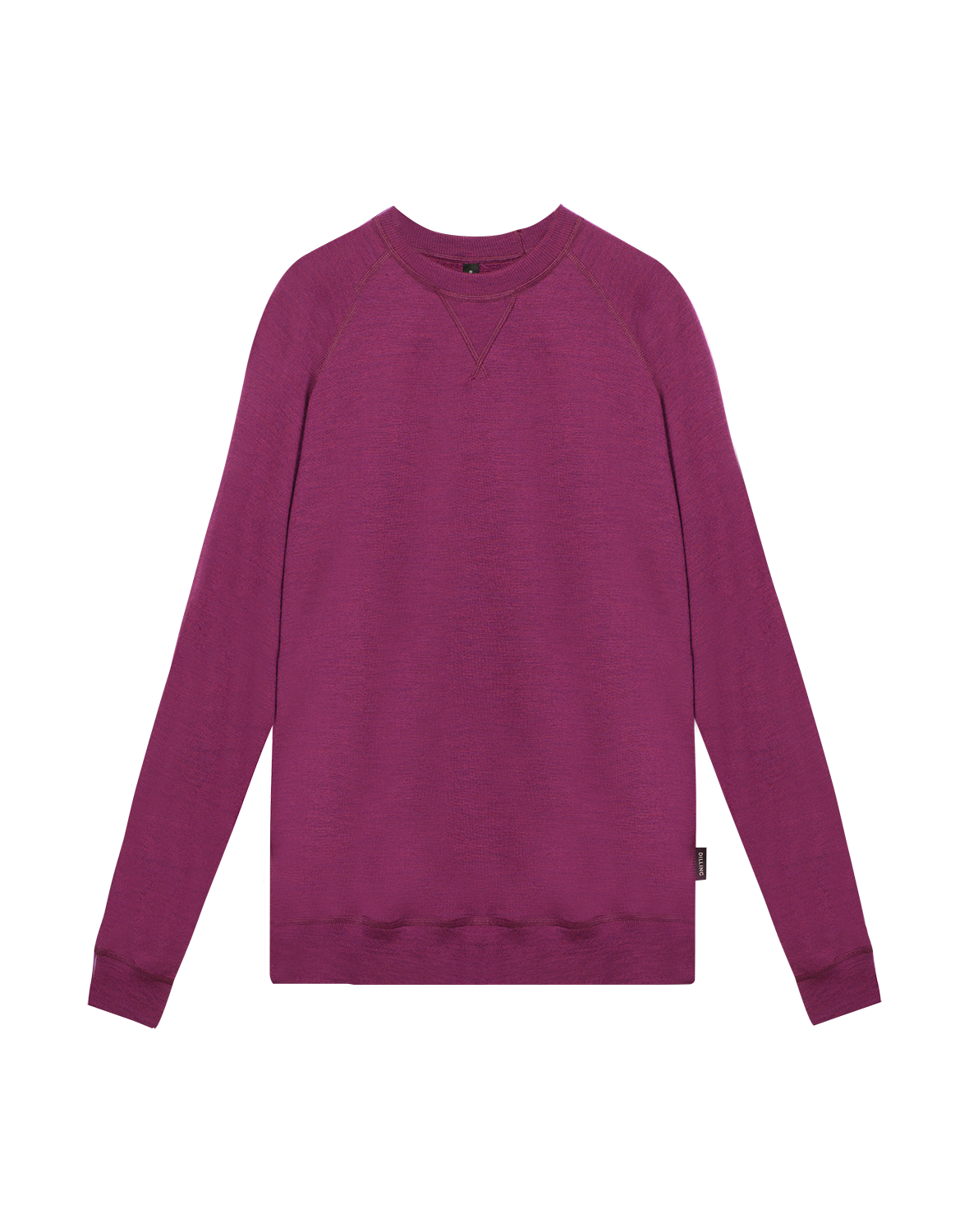 Sweatshirt i merinoullfrotté til dame