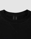 Sweater van merinowollen terry voor dames Zwart