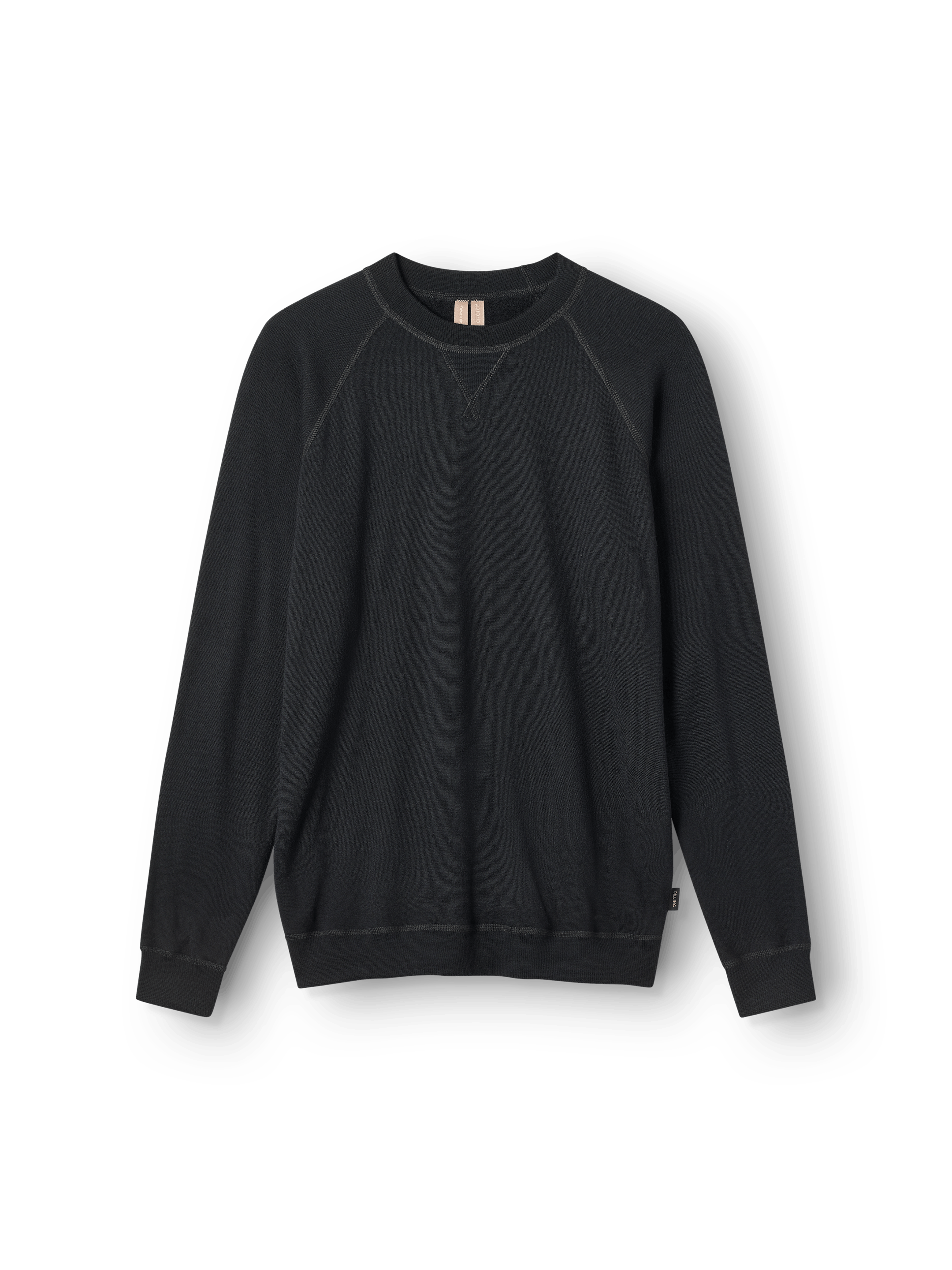 Damen Sweatshirt aus Merino Wollfrottee Kostenloser V Dilling