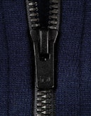 Women's merino wool terry hoodie Navy blue