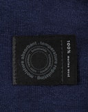 Women's merino wool terry hoodie Navy blue