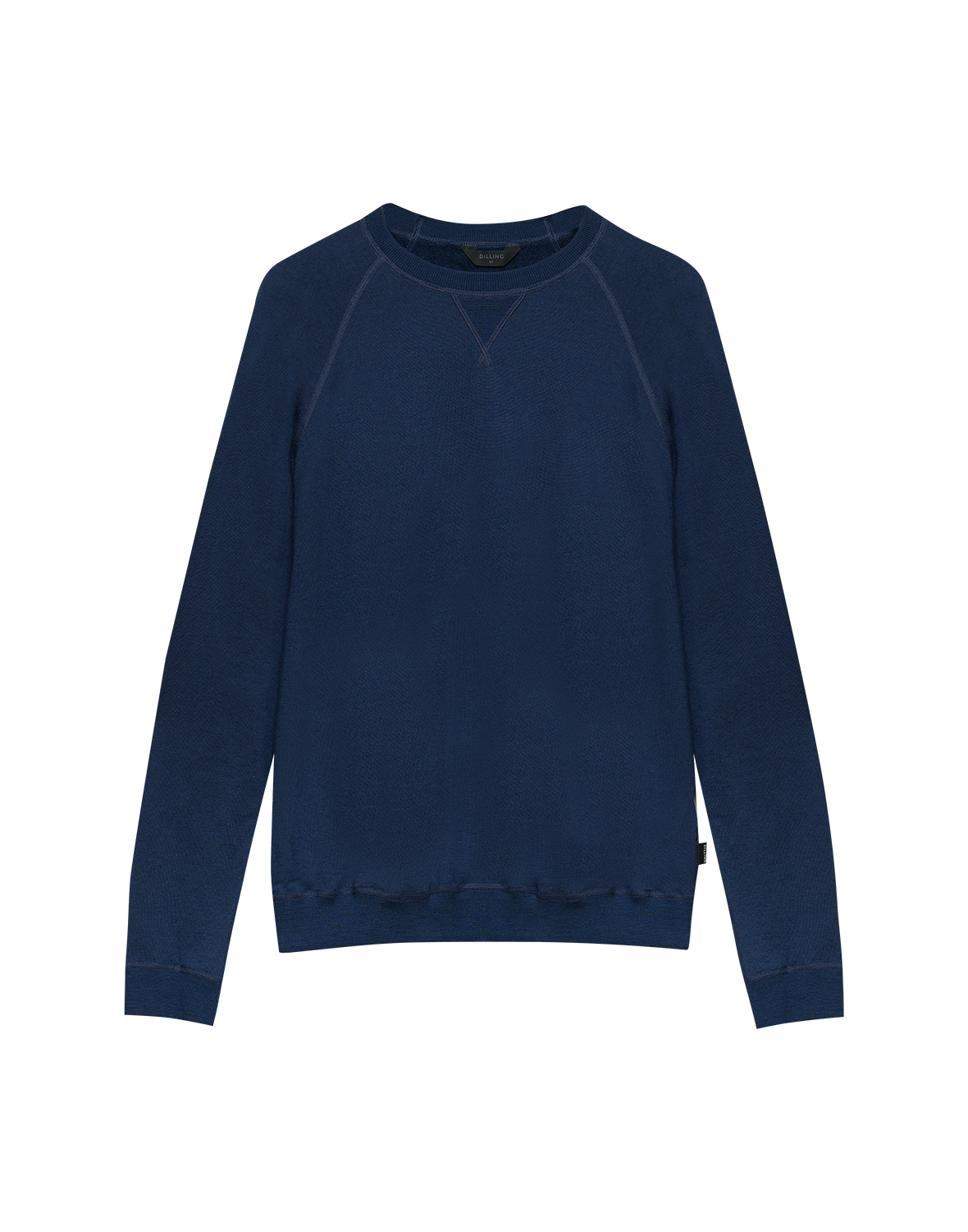 Sweatshirt i merinoullfrotté til herre