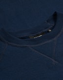 Sweatshirt i merinoullfrotté til herre Marineblå