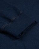 Sweatshirt i merinoullfrotté til herre Marineblå