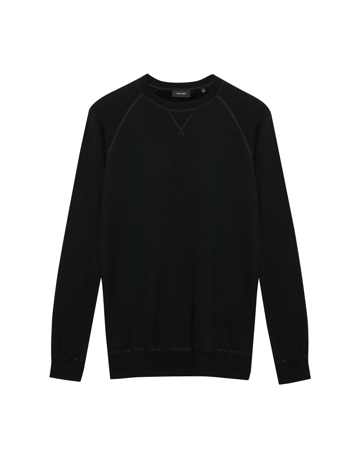 Sweatshirt i merinoullfrotté til herre