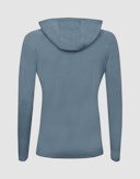 Vest met capuchon van merinowol terry voor heren Zandhaver blauw