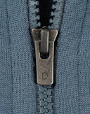 Vest met capuchon van merinowol terry voor heren Zandhaver blauw