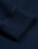 Hoodie i merinoullfrotté til herre Marineblå