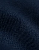 Hoodie i merinoullfrotté til herre Marineblå