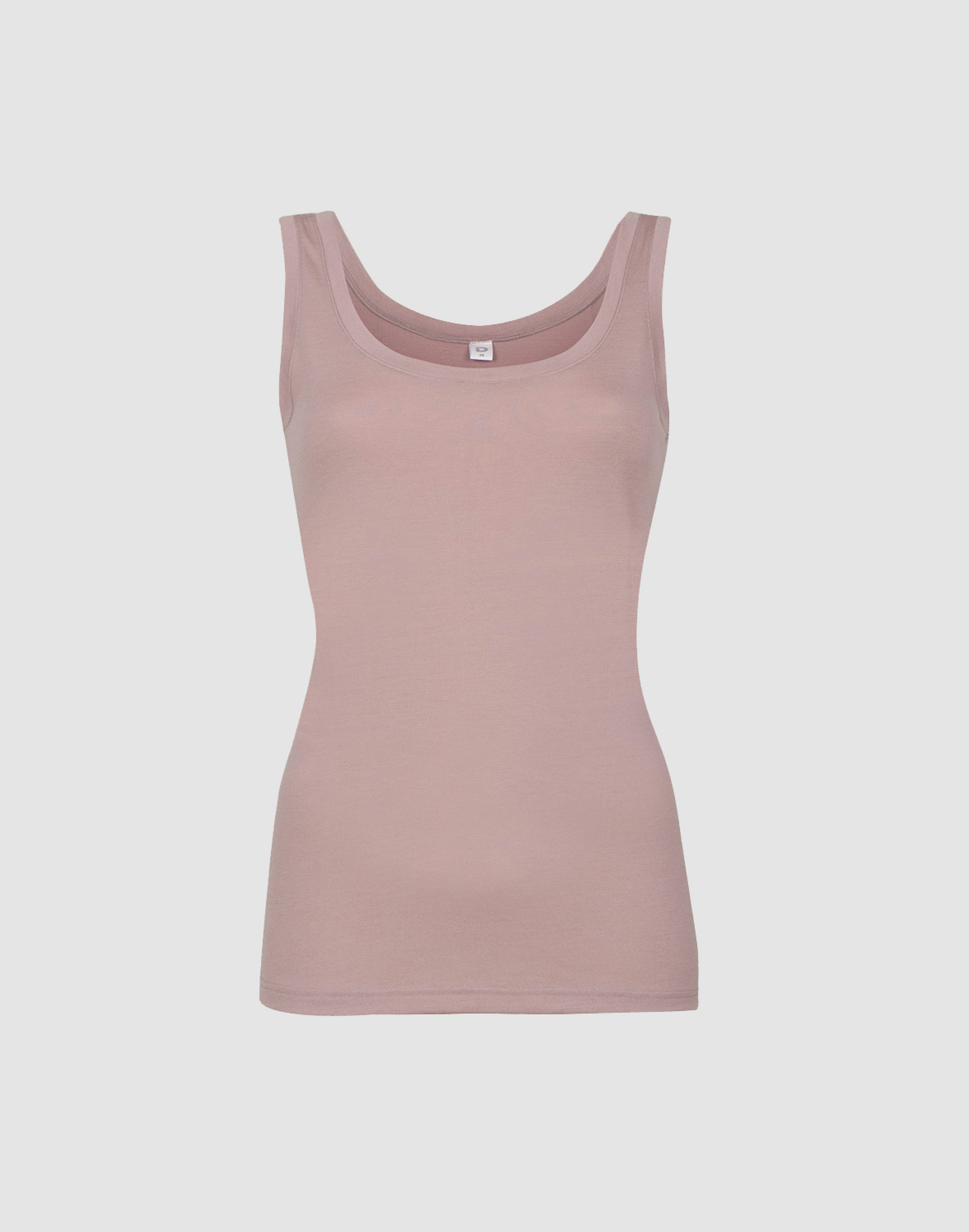 Tank top i merinould til kvinder Gammelrosa