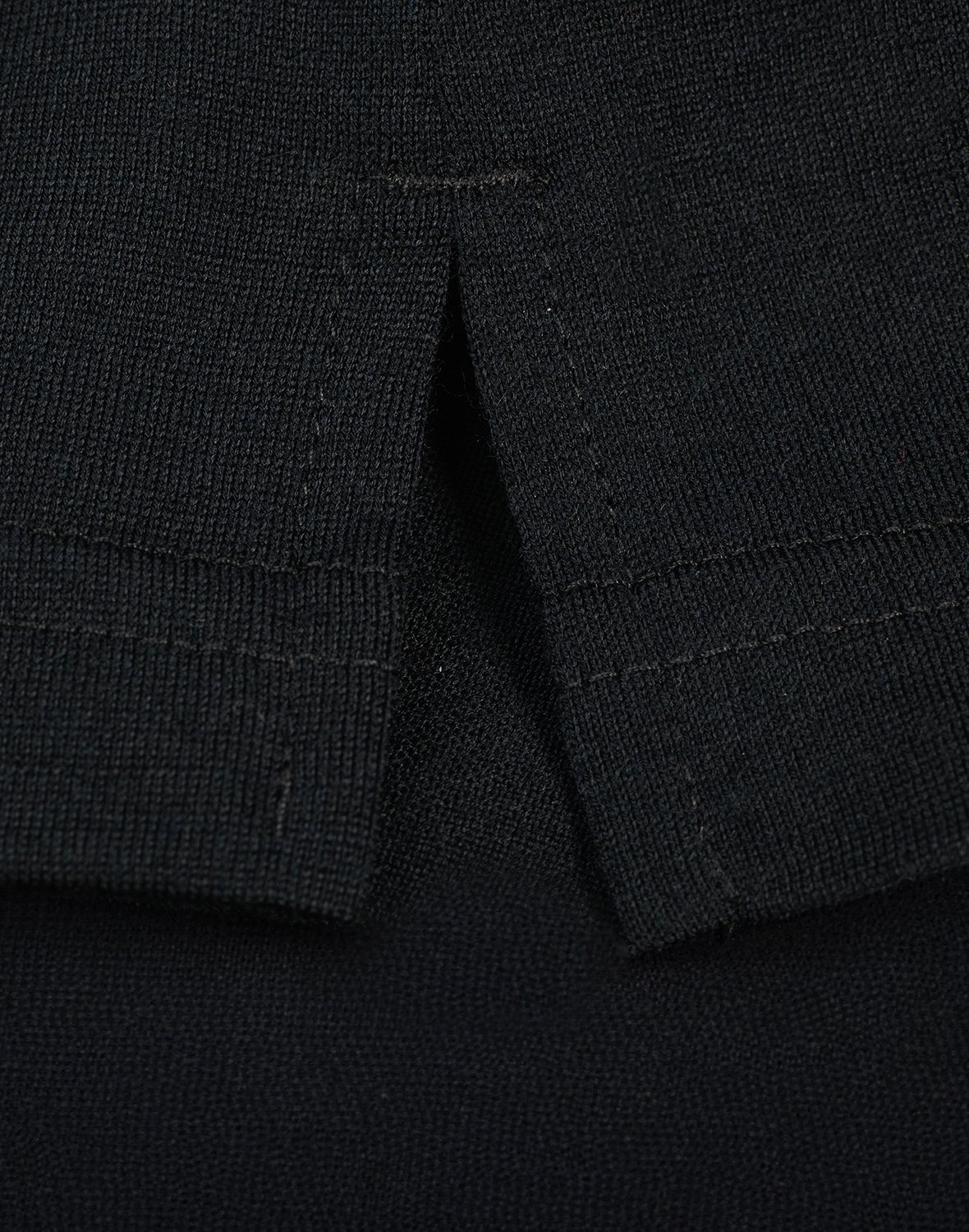 Women's merino wool polo in Black - $87.99 - Dilling