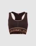 Women's merino wool sports bra Dark plum