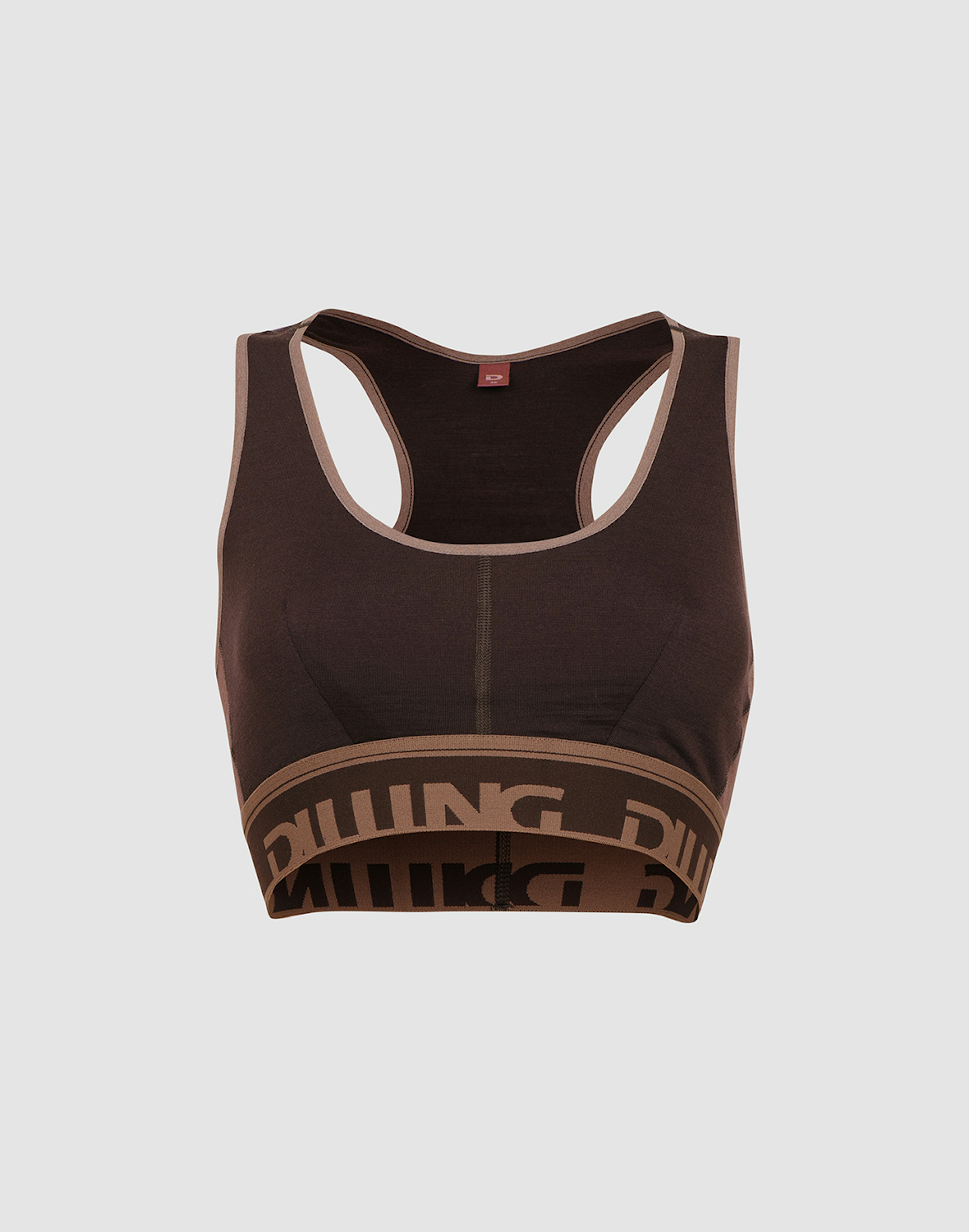 Women's merino wool sports bra Dark plum
