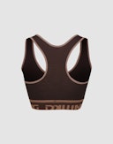 Women's merino wool sports bra Dark plum