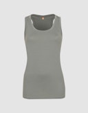 Women’s merino wool racerback tank top  Jade green
