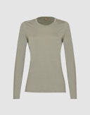 Women's merino wool long sleeve top Frosty green