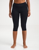 3/4 leggings i merinould til kvinder Sort
