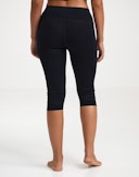 3/4 leggings i merinould til kvinder Sort
