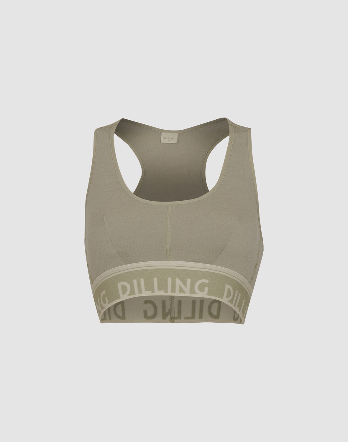 DILLING Women's Merino Wool Sports Bra - 100% Organic, Odor-Resistant, Breathable Racerback For Yoga & Fitness