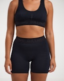 Shorts i merinoull til dame Svart