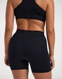 Shorts i merinoull til dame Svart