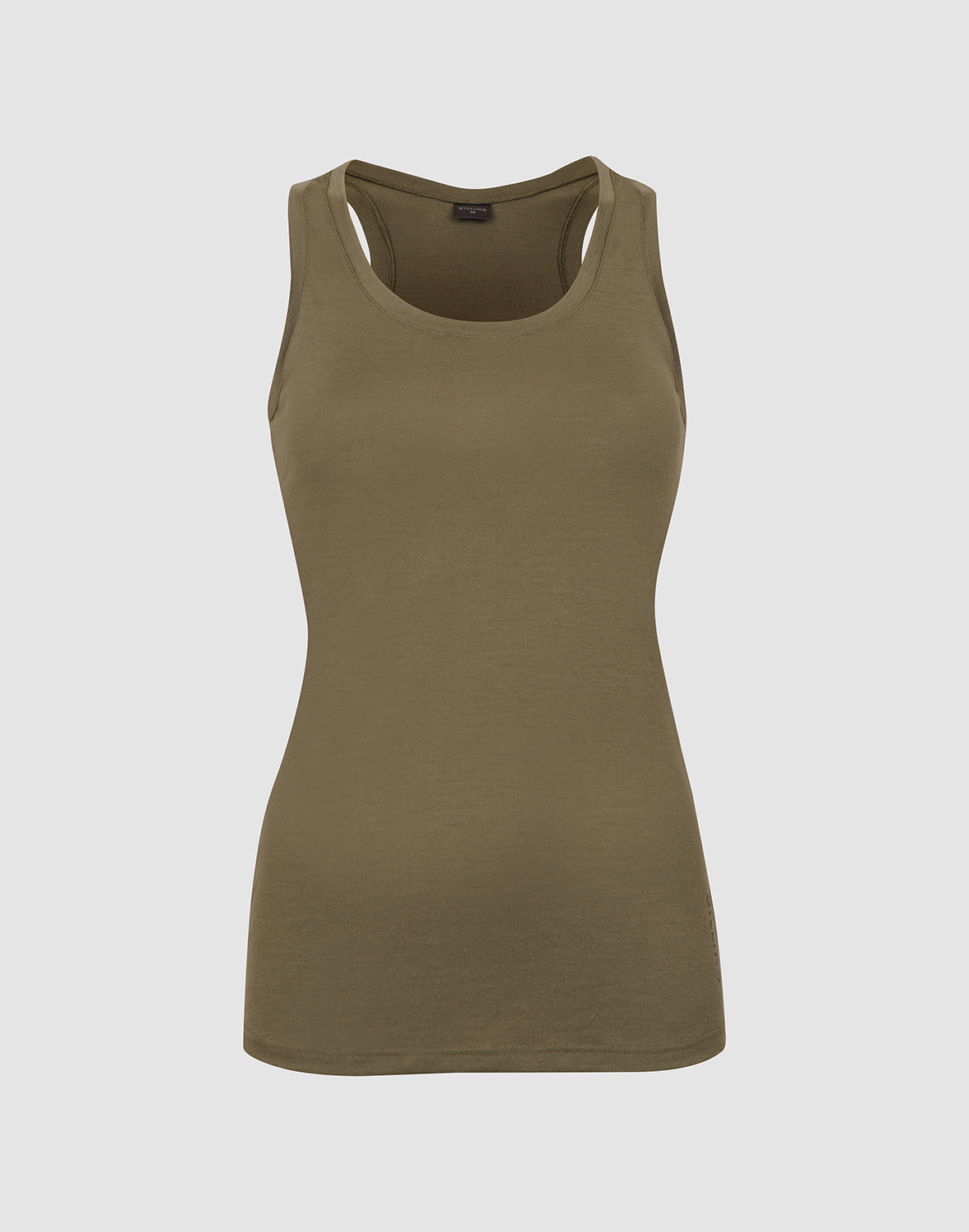 Tanktopp med bryterrygg i merinoull til dame