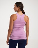 Tank top med V-rygstropper i merinould til kvinder Rosa nellike