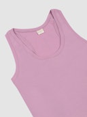 Tank top med V-rygstropper i merinould til kvinder Rosa nellike