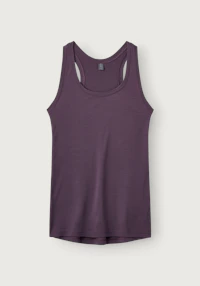 Tanktopp med bryterrygg i merinoull til dame