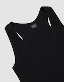 Tank top med V-rygstropper i merinould til kvinder Sort