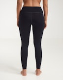 Leggings i merinoull til dame Svart