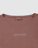 Kort tanktopp i merinoull til dame Rosa rødme
