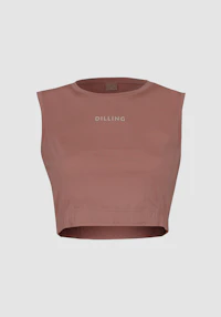 Kort tanktopp i merinoull til dame