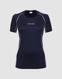 T-shirt i merinould til kvinder Navy
