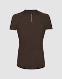 T-shirt van merinowol voor heren Donkerbruin