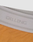 Boxershort van merinowol voor heren Mosterd