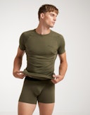 Boksershorts i merinoull til herre Mose