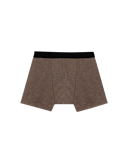 Boksershorts i merinoull til herre Brunmelert