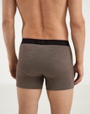 Boksershorts i merinoull til herre Brunmelert